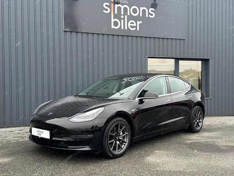 Sort Brugt 2020 Tesla Model 3 Long Range AWD Sedan | 169.900 kr. (God pris) - Billede 1/4