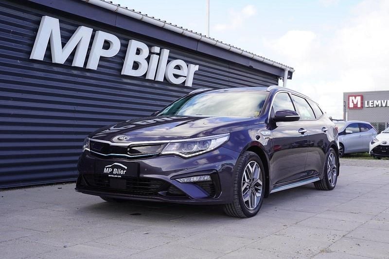 Grå Brugt 2019 Kia Optima Hybrid Sedan | 159.900 kr. - Billede 1/4