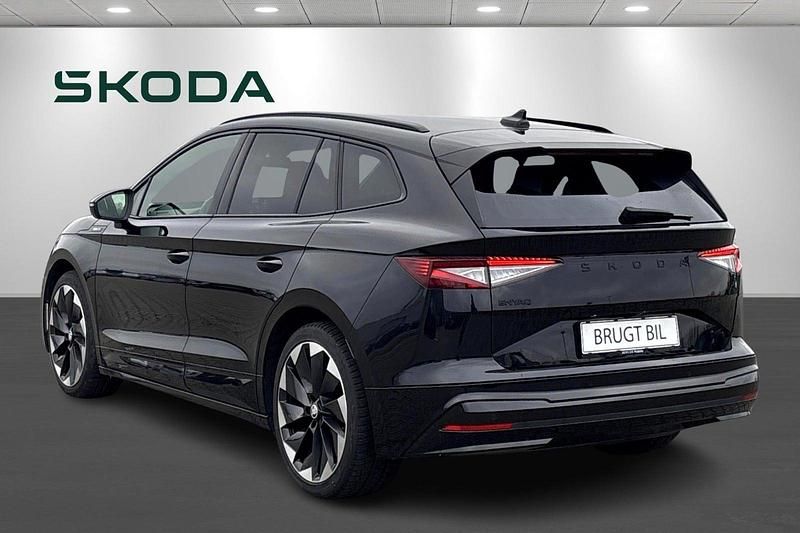 Brugt Skoda Enyaq iV SportLine 210 kW (286 HK) 2024 Sortmetal SUV