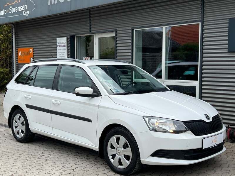 Hvid Brugt 2015 Skoda Fabia Ambiente Stationcar | 79.900 kr. (Fair pris) - Billede 1/4