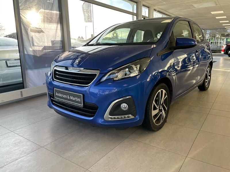 Blå Brugt 2019 Peugeot 108 Allure+ Hatchback | 62.800 kr. (Fair pris) - Billede 1/4