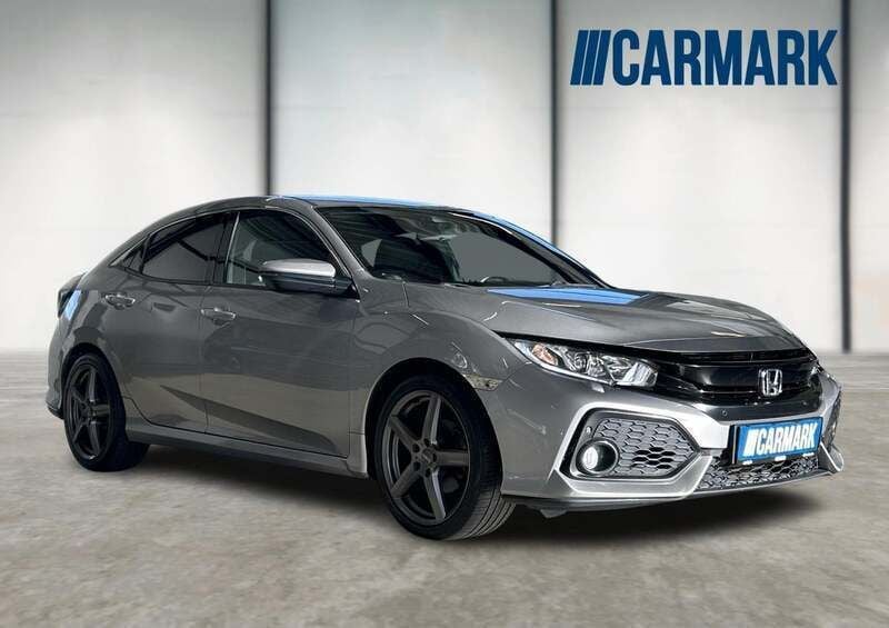 Sølvmetal Brugt 2017 Honda Civic Elegance Hatchback | 129.900 kr. (Fair pris) - Billede 1/4