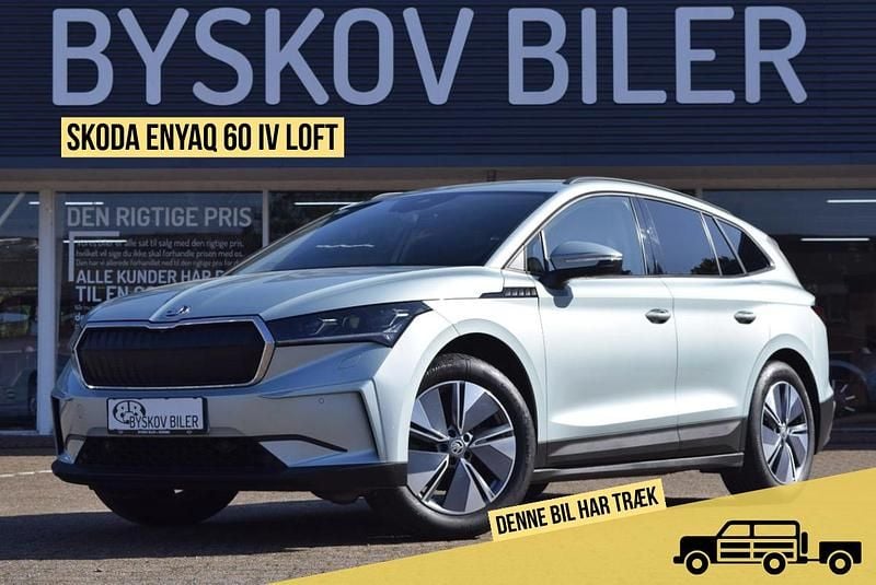 Sølvmetal Brugt 2021 Skoda Enyaq iV Loft SUV | 217.995 kr. (Lidt for dyr) - Billede 1/4