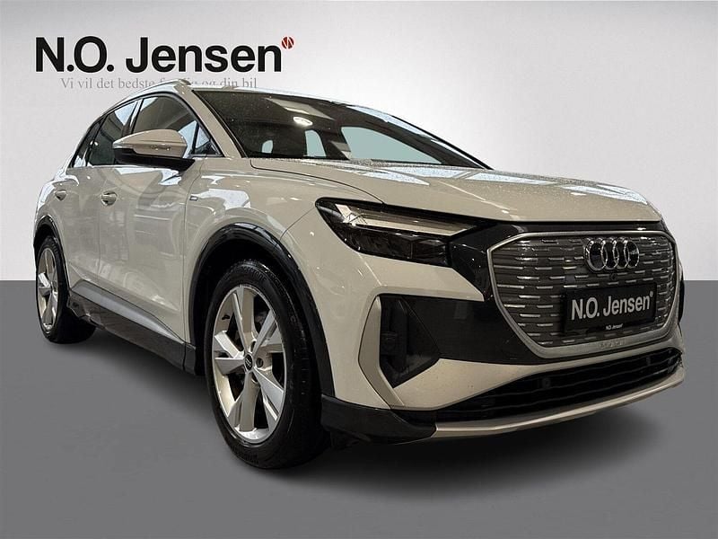 Hvid Brugt 2022 Audi Q4 e-tron S-Line SUV | 269.900 kr. (God pris) - Billede 1/4