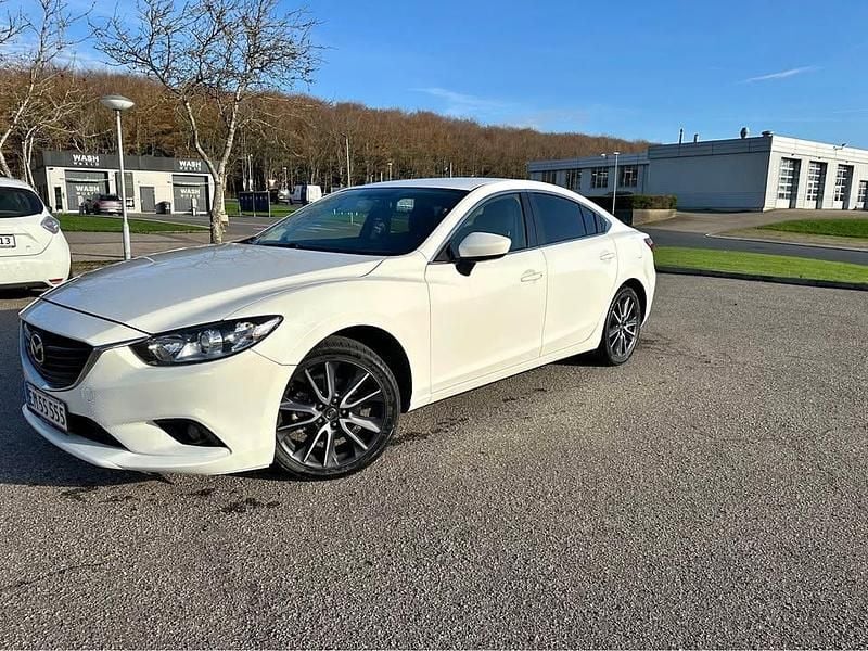 Hvid Brugt 2014 Mazda 6 Sedan | 69.999 kr. - Billede 1/4