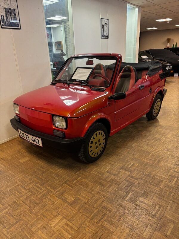 Rød Brugt 1990 Fiat 126 Hatchback | 70.500 kr. - Billede 1/4