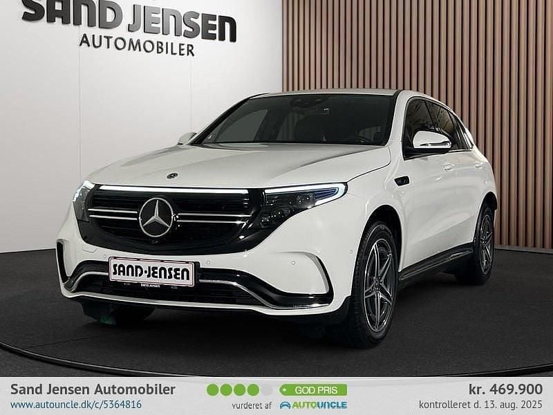 Hvid Brugt 2023 Mercedes EQC400 AMG line SUV | 469.900 kr. (God pris) - Billede 1/4