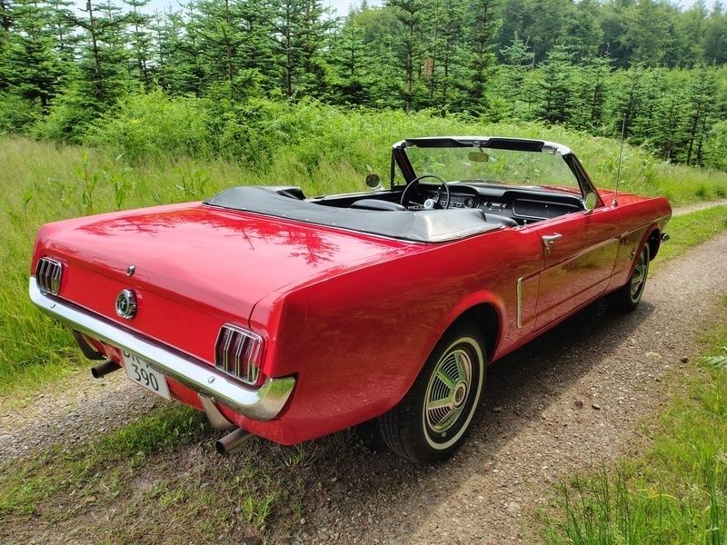 Brugt Ford Mustang 1965 Rød Cabriolet