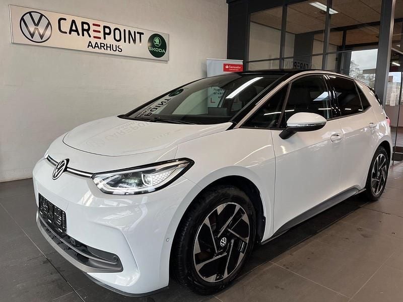 Hvid Brugt 2024 VW ID.3 Style Hatchback | 229.800 kr. (God pris) - Billede 1/4