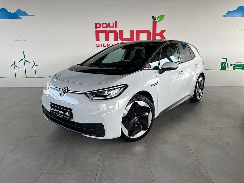 Hvid Brugt 2021 VW ID.3 Pro Performance Hatchback | 199.900 kr. (Lidt for dyr) - Billede 1/4
