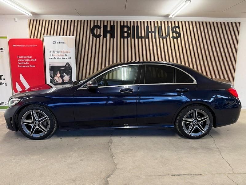 Brugt Mercedes C220 AMG line 194 HK (142 kW) 2018 Mørkblåmetal Sedan