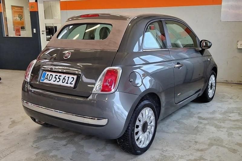 Brugt Fiat 500C Lounge 69 HK (50 kW) 2013 Grå Cabriolet