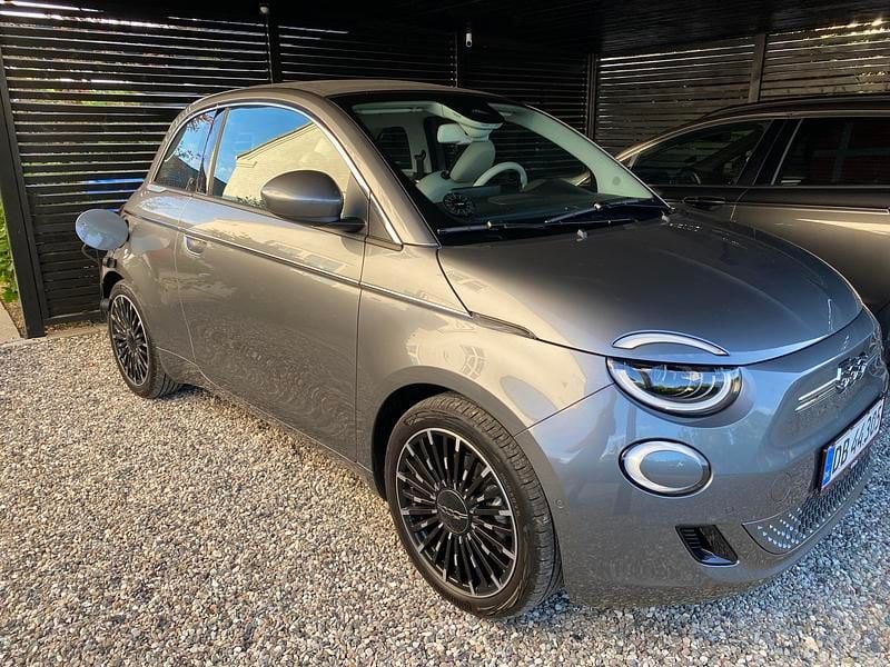 Grå Brugt 2021 Fiat 500e La Prima Cabriolet | 139.000 kr. - Billede 1/5