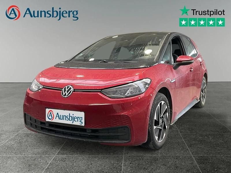 Brugt VW ID.3 Pro 106 kW (145 HK) 2022 Rød metal Hatchback