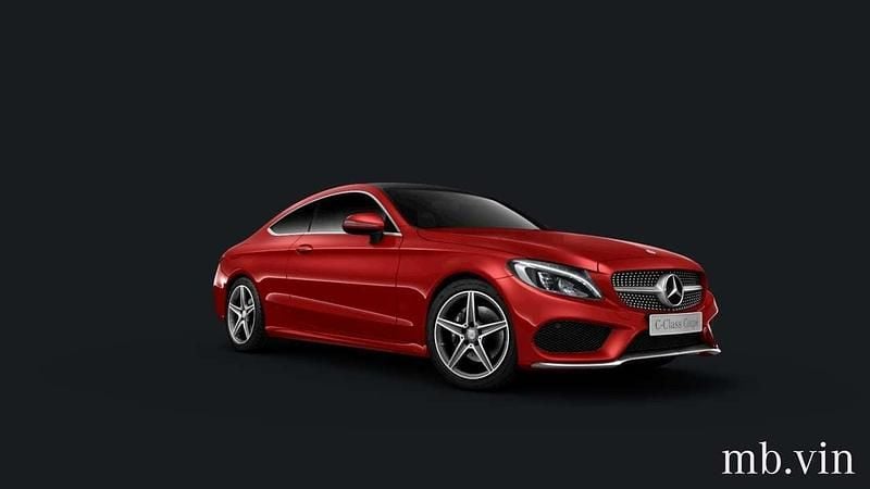 Brugt Mercedes C220 AMG line 170 HK (125 kW) 2016 Rødmetal Coupe