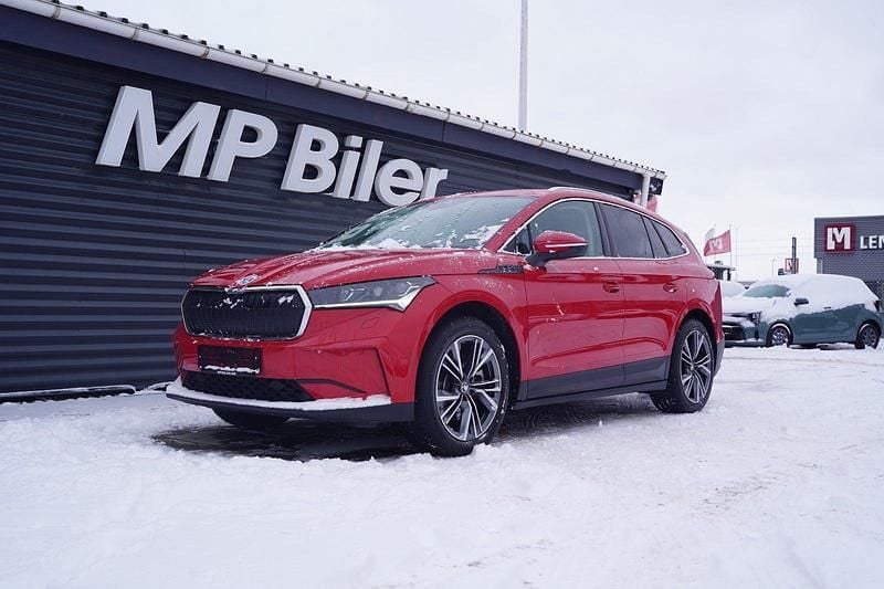Rød Brugt 2023 Skoda Enyaq iV ecoSuite SUV | 269.700 kr. (Fair pris) - Billede 1/4