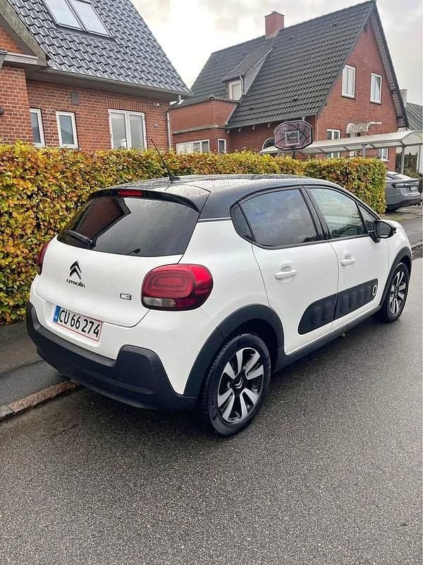 Hvid Brugt 2020 Citroën C3 PureTech Hatchback | 79.000 kr. (God pris) - Billede 1/4