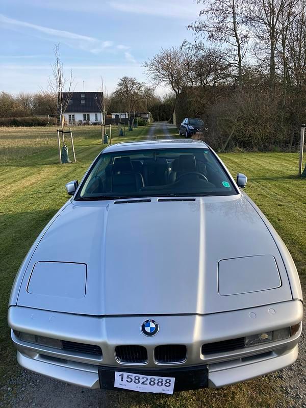 Sølv Brugt 1991 BMW 850 Coupe | 140.000 kr. - Billede 1/4