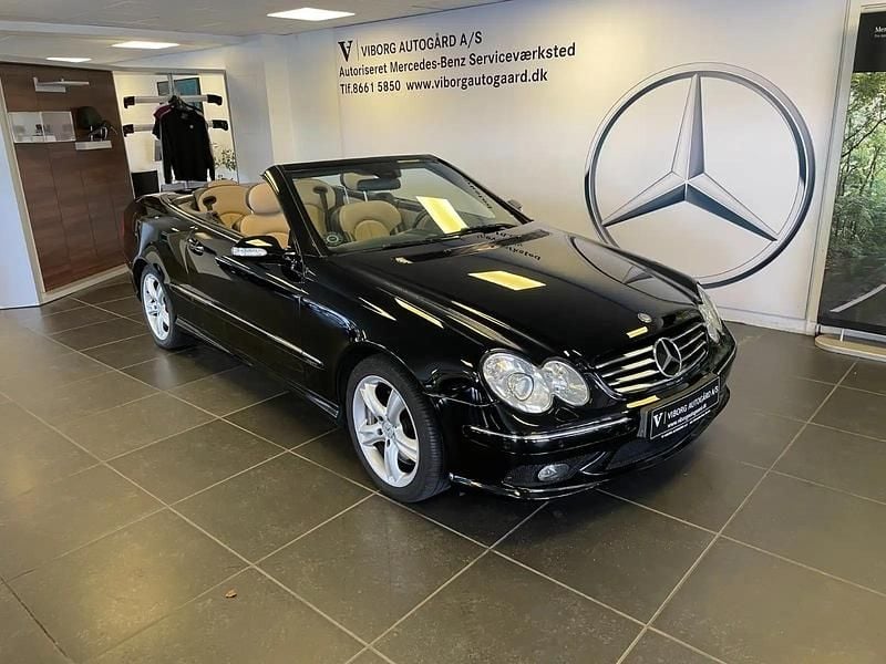 Sort Brugt 2004 Mercedes CLK500 Avantgarde Cabriolet | 249.900 kr. - Billede 1/4