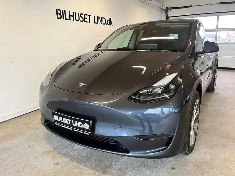 Gråmetal Brugt 2021 Tesla Model Y Long Range AWD SUV | 9.500 kr. - Billede 1/4