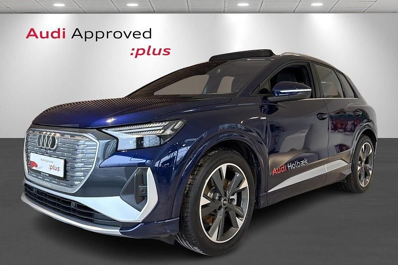 Mørkblåmetal Ny 2025 Audi Q4 e-tron S-Line SUV | 449.900 kr. (Dyr) - Billede 1/4