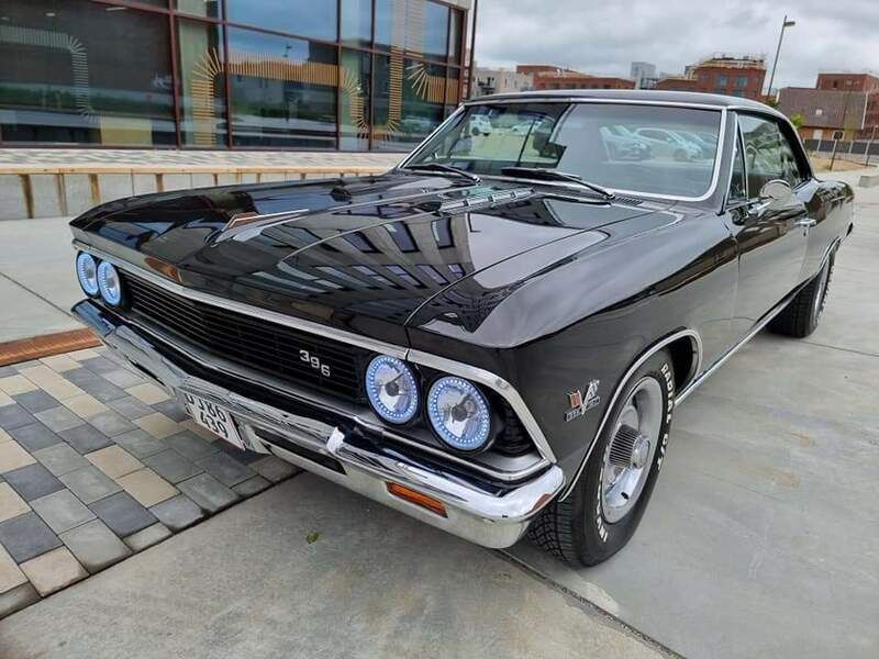 Brugt Chevrolet Chevelle 396 HK (291 kW) 1966 Sort