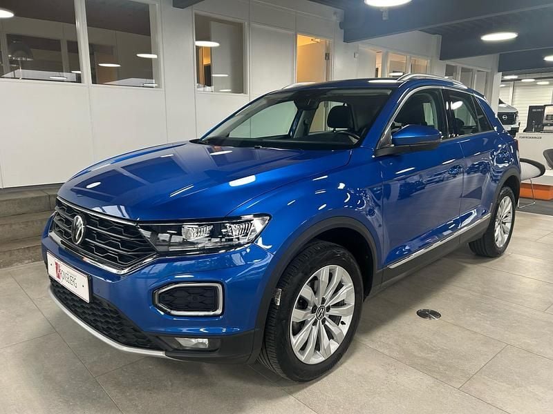 Blå Brugt 2021 VW T-Roc Sport SUV | 244.900 kr. (Fair pris) - Billede 1/4