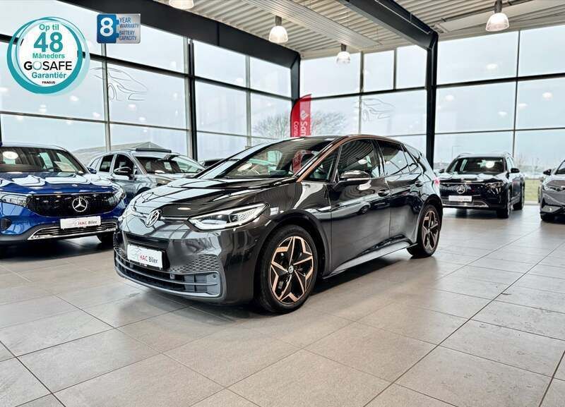 Sortmetal Brugt 2021 VW ID.3 Pro Performance Hatchback | 169.700 kr. (God pris) - Billede 1/4