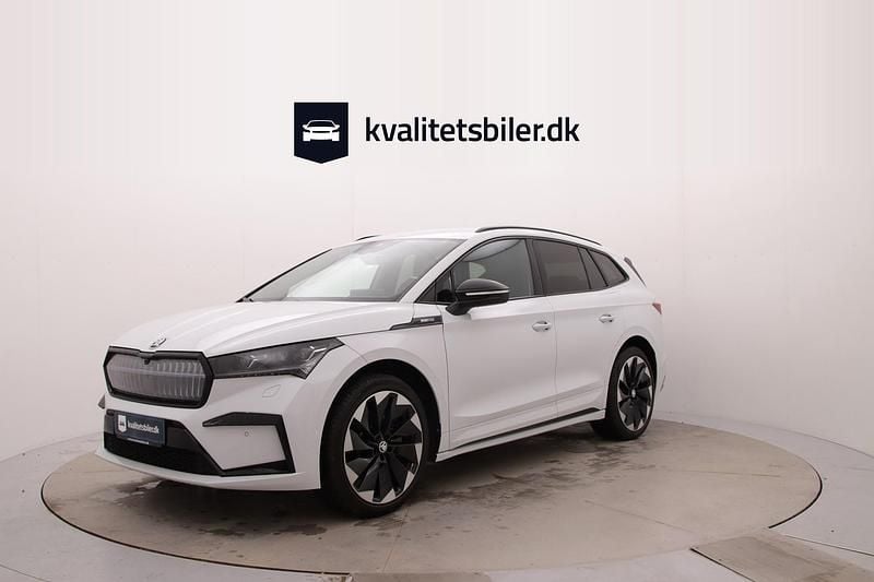 Brugt Skoda Enyaq iV SportLine 194 kW (265 HK) 2023 Hvidmetal SUV
