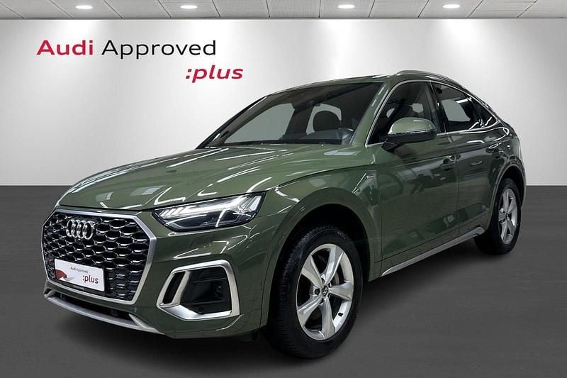 Grønmetal Brugt 2021 Audi Q5 Sportback S-Line SUV | 369.900 kr. - Billede 1/4