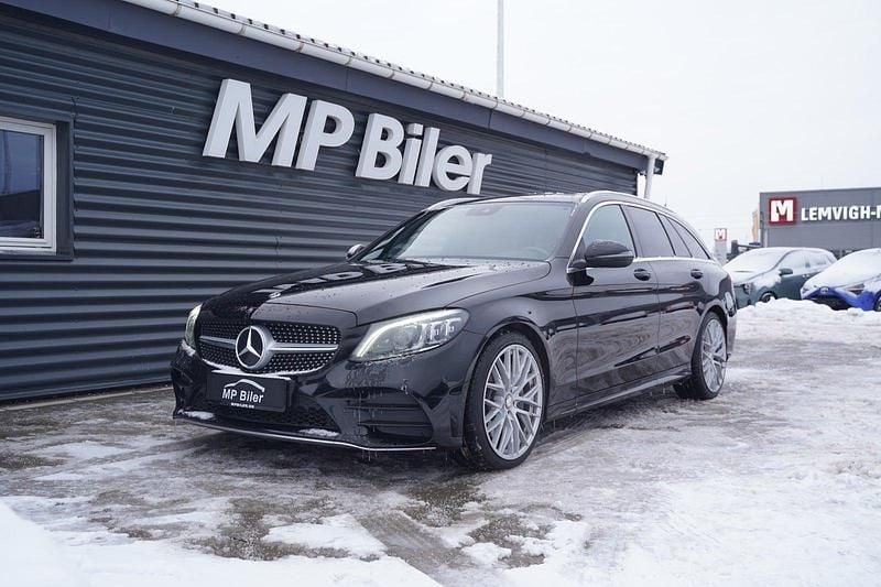 Brugt Mercedes C300 AMG line 245 HK (180 kW) 2019 Sortmetal Stationcar