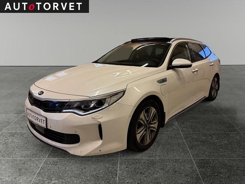 Hvid Brugt 2018 Kia Optima Hybrid Sedan | 129.700 kr. - Billede 1/4
