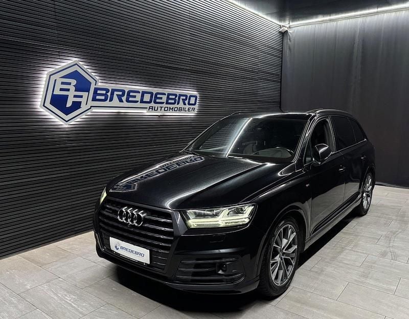 Sortmetal Brugt 2017 Audi Q7 S-Line SUV | 379.500 kr. - Billede 1/4