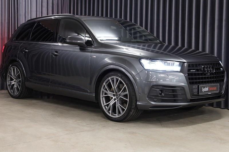 Gråmetal Brugt 2018 Audi Q7 S-Line SUV | 679.900 kr. - Billede 1/4