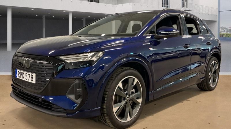 Mørkblåmetal Brugt 2024 Audi Q4 e-tron S-Line SUV | 424.900 kr. (God pris) - Billede 1/3