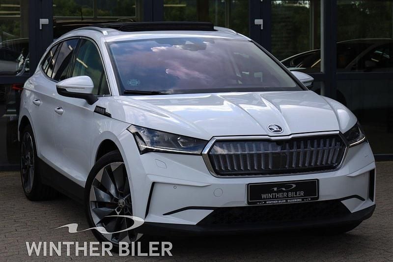 Hvid Brugt 2022 Skoda Enyaq iV ecoSuite SUV | 279.900 kr. (God pris) - Billede 1/4