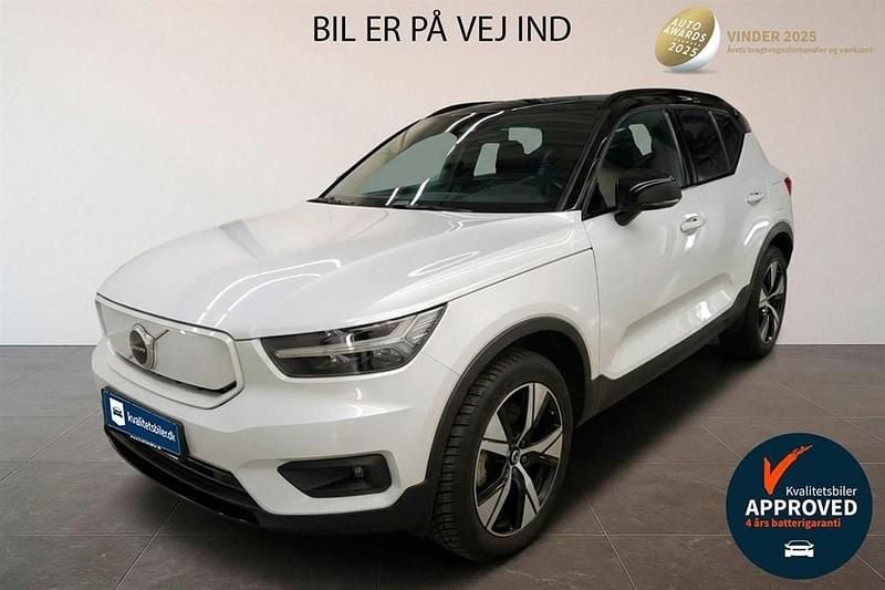 Hvid Brugt 2021 Volvo XC40 Pro SUV | 199.900 kr. (Super pris) - Billede 1/4