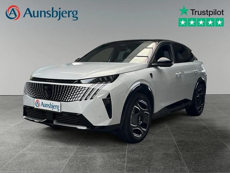 Hvid Brugt 2024 Peugeot e-3008 GT SUV | 292.500 kr. (Fair pris) - Billede 1/4