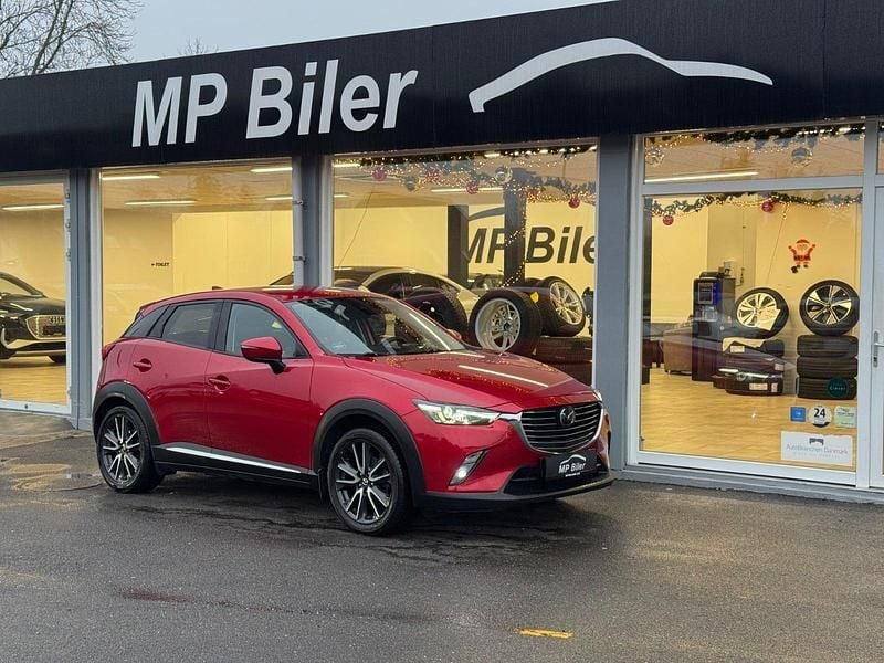 Bordeauxmetal Brugt 2018 Mazda CX-3 Optimum SUV | 134.900 kr. (Fair pris) - Billede 1/4