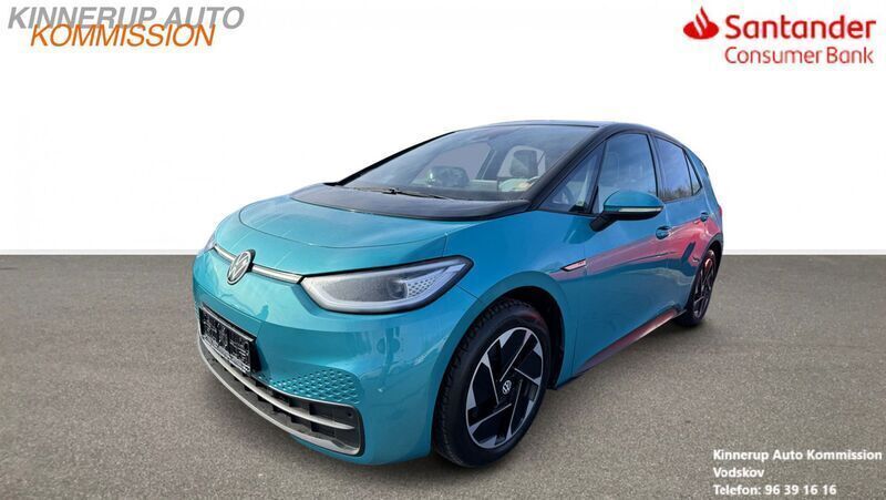 Turkis Brugt 2021 VW ID.3 Pro Performance Hatchback | 154.900 kr. (Super pris) - Billede 1/4