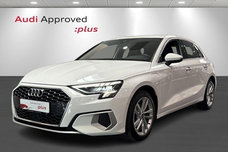 Hvid Brugt 2021 Audi A3 Sportback e-tron Prestige Sedan | 223.900 kr. (Super pris) - Billede 1/4