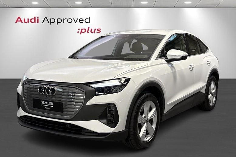 Hvid Brugt 2022 Audi Q4 Sportback e-tron SUV | 259.900 kr. (Super pris) - Billede 1/4