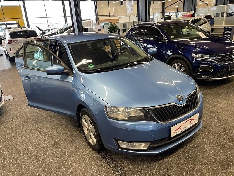 Brugt Skoda Rapid Elegance 105 HK (77 kW) 2014 Blåmetal Hatchback