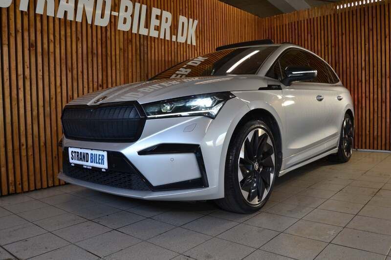Sølvmetal Brugt 2021 Skoda Enyaq iV SportLine SUV | 299.800 kr. (Dyr) - Billede 1/4