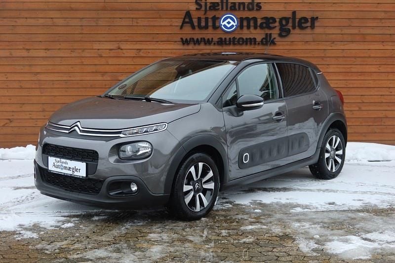 Brugt Citroën C3 PureTech 110 HK (80 kW) 2019 Gråmetal Hatchback