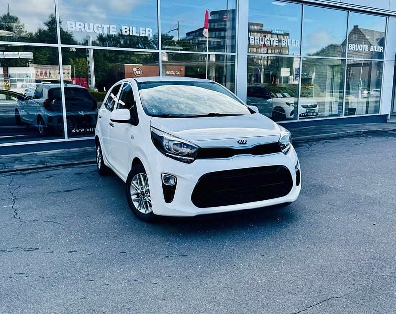 Hvid Brugt 2021 Kia Picanto Hatchback | 109.900 kr. (Fair pris) - Billede 1/4