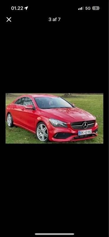 Brugt Mercedes CLA180 122 HK (89 kW) 2013 Rød Sedan
