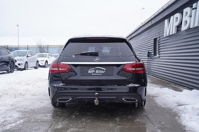 Brugt Mercedes C300 AMG line 245 HK (180 kW) 2019 Sortmetal Stationcar