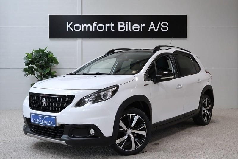 Hvid Brugt 2018 Peugeot 2008 GT-line SUV | 89.900 kr. (Fair pris) - Billede 1/4