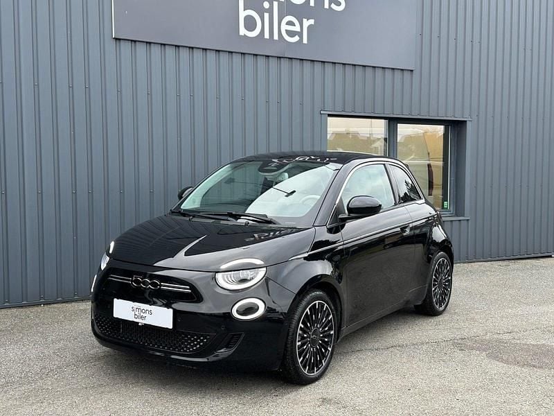 Sort Brugt 2023 Fiat 500e La Prima | 149.900 kr. (Fair pris) - Billede 1/4